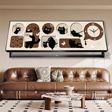 中古风电表箱装饰画客厅大尺寸配电箱遮挡画带钟表电闸时钟挂画