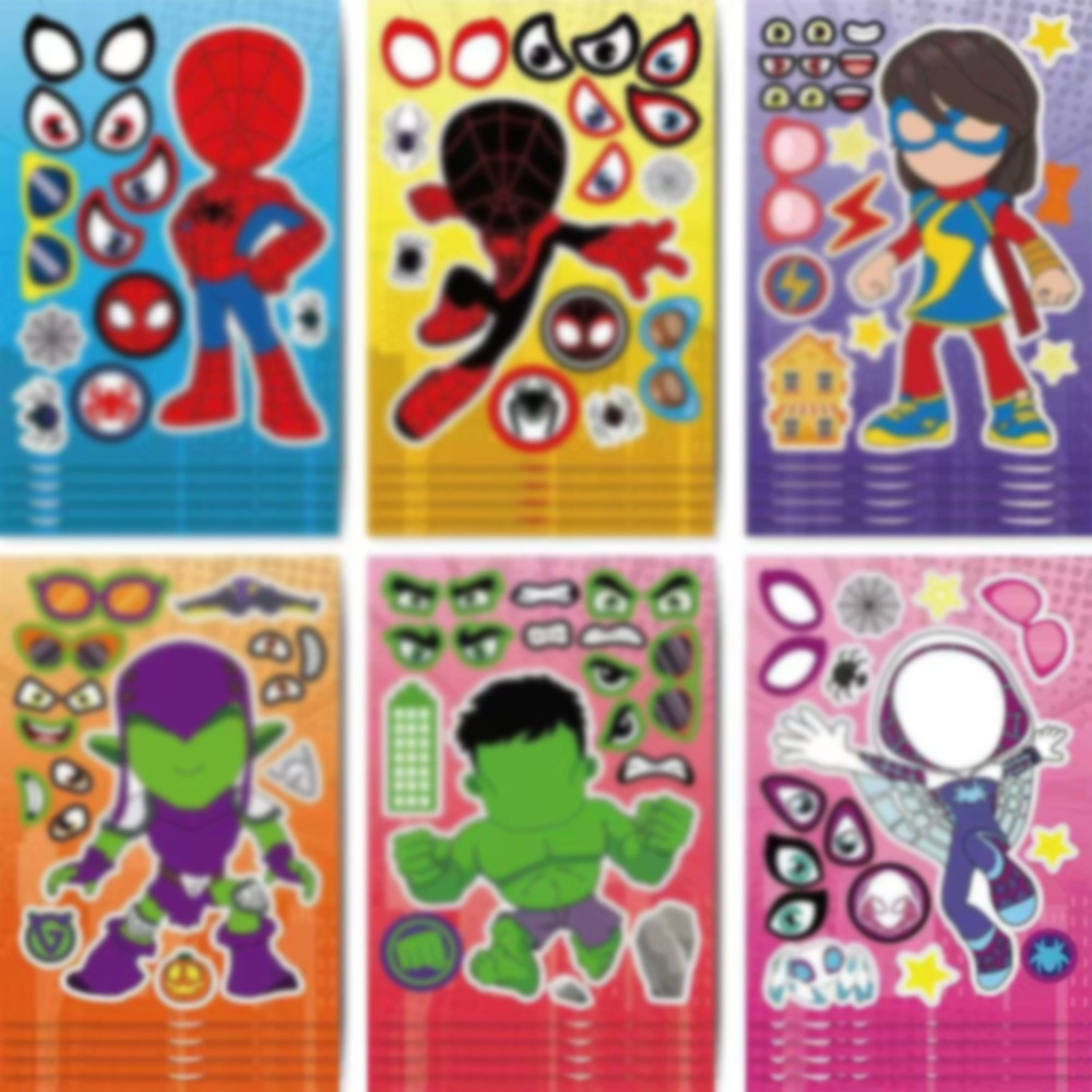 Spider-Man Stickers B [1 set of 6 sheets]
