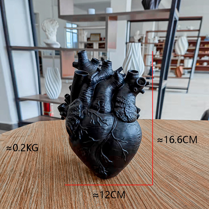 16CM 하트 A형 [블랙]