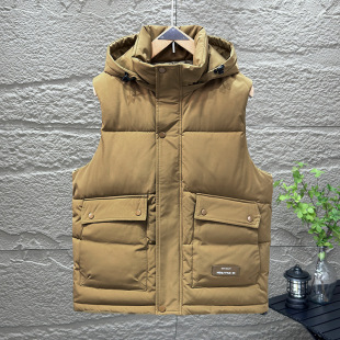 Cross-border Down Cotton Vest Men's Autumn and Winter Casual Vest Waistcoat Winter Warm Vest plus size Thickened Fashionable Jacket