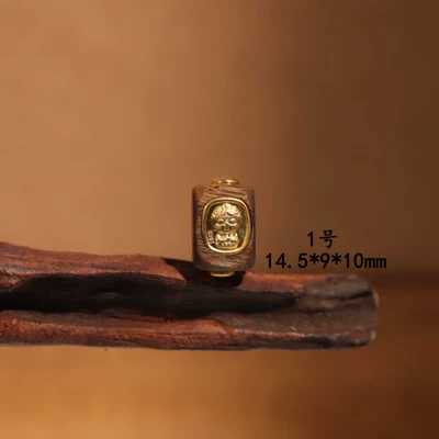 S925 Silver Chess Nut Agarwood Inlay Collection of Buddha Beads and Spacer Beads DIY Crafts DIY Jewelry Accessories Wholesale (Zərgərlik ara hissələri) - number-1