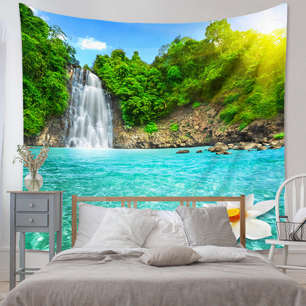 Fashion Landscape Wall Decoration Cloth Tapestry Wholesale Nihaojewelry display picture 15