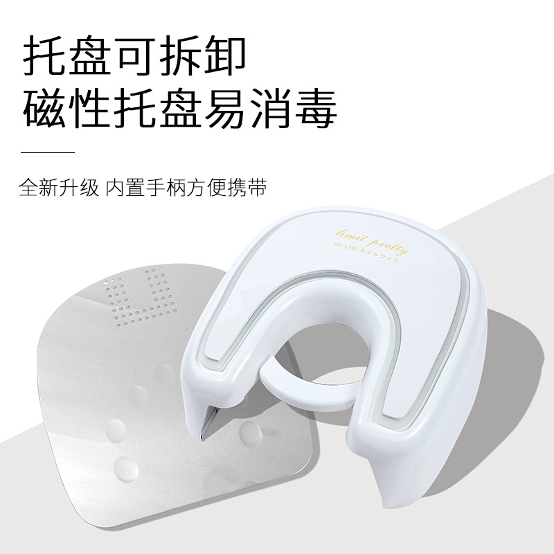 Estilo japonés profesional de uñas fototerapia tienda de luz de secado rápido de almacenamiento de energía led de mano no negro de mano inalámbrico portátil de gama alta