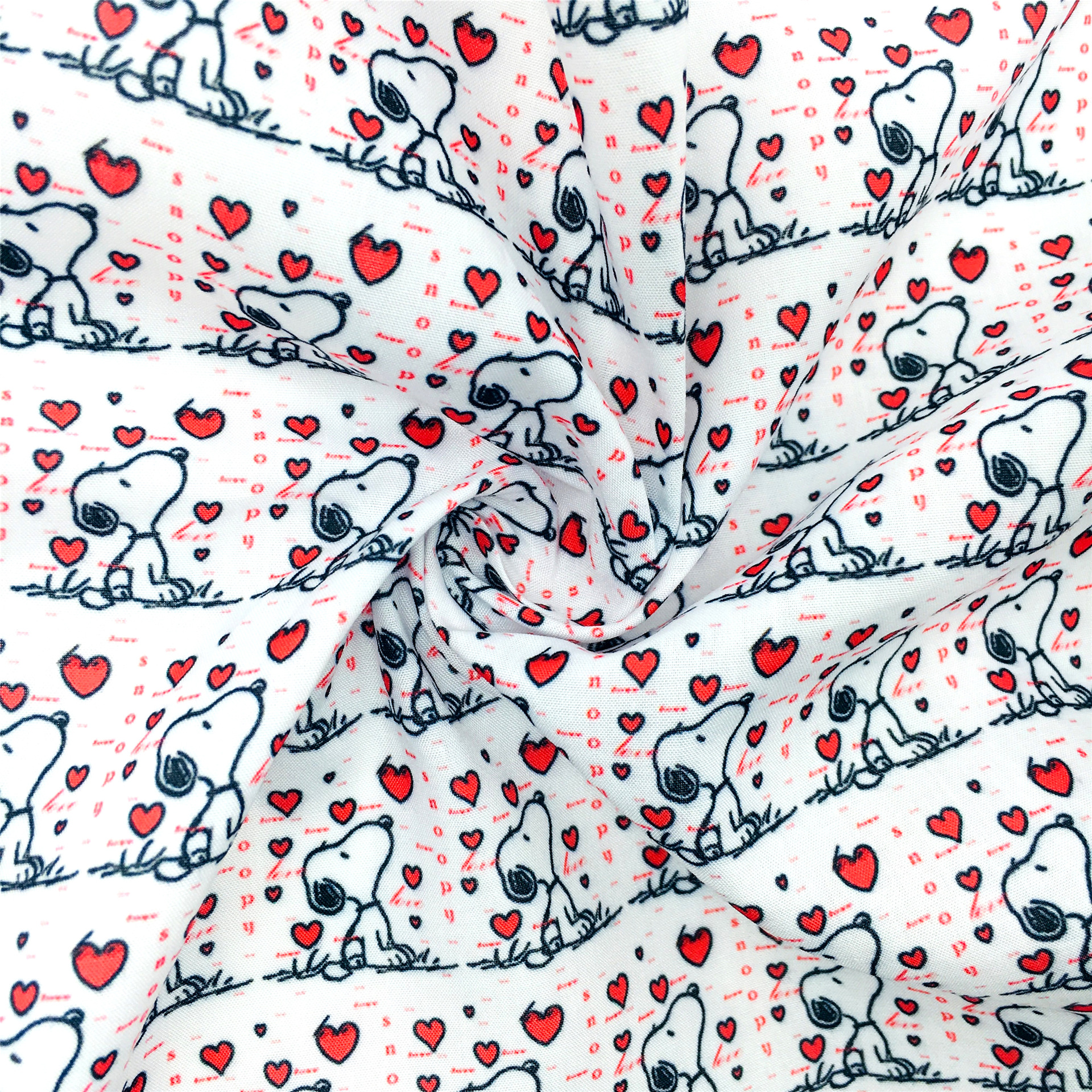 Perro Snoopy impresión de dibujos animados 100% tela de algodón DIY ropa hecha a mano bolsa, 1Yc55667