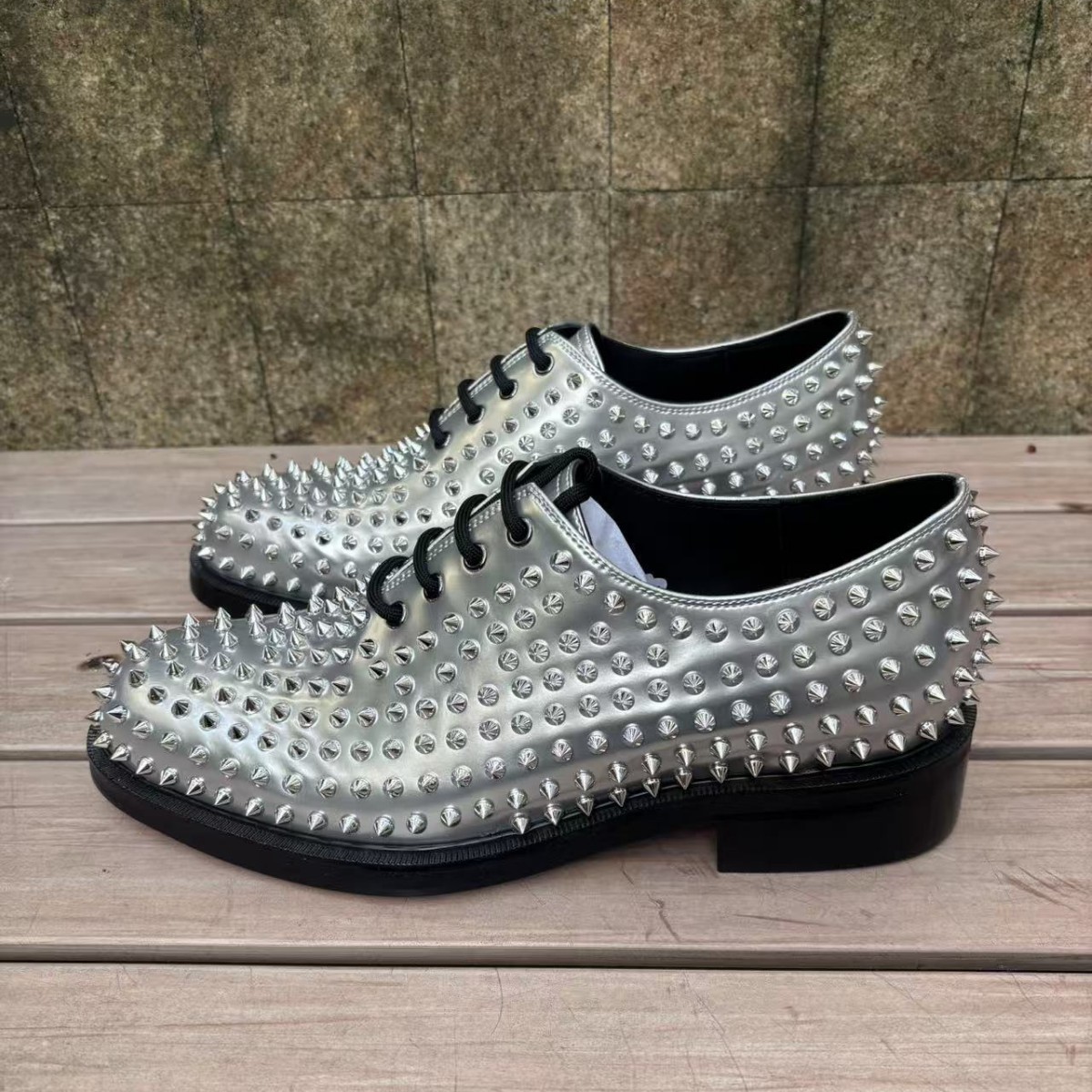 Heren business instappers van leer met studs voor bruiloften_voghion.com