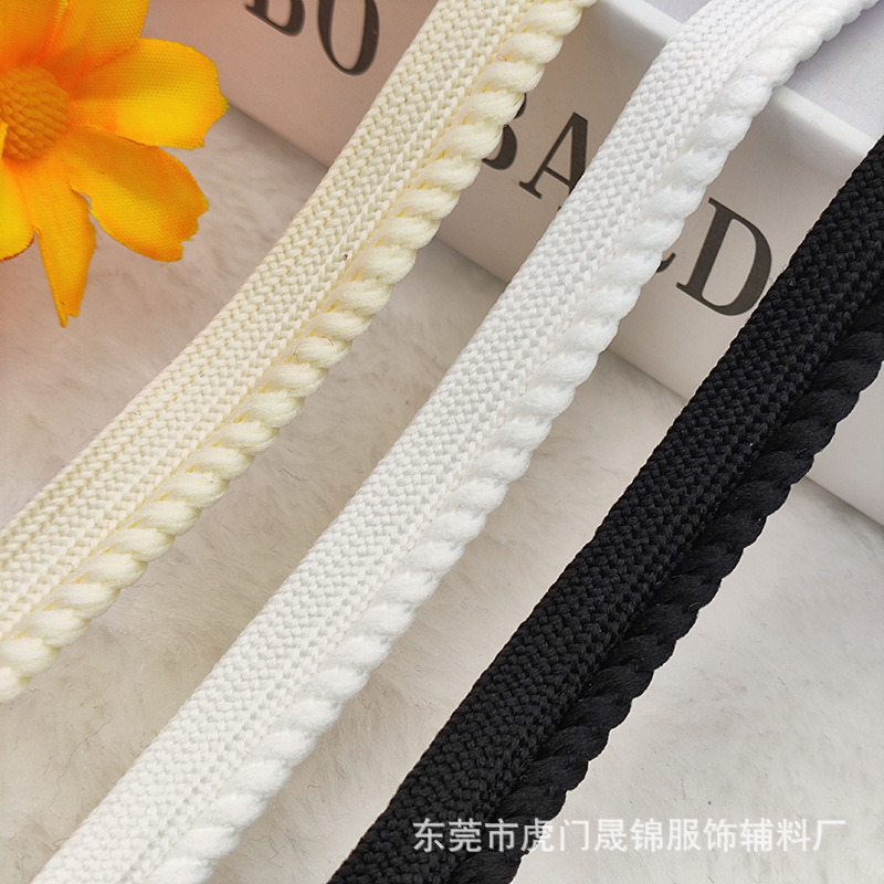 Black and White Apricot Bold Mother with Bud Strap Weaving Rolling Strap Curtain Sofa Pillow Rolling Strap Accessories Black and White Apricot Bold Mother with Bud Strap Weaving Rolling Strap Curtain Sofa Pillow Rolling Strap Accessories