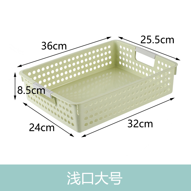 Caja de almacenamiento de artículos domésticos japoneses de color sólido cesta de almacenamiento de plástico cesta de baño cesta de almacenamiento de bocadillos cesta de almacenamiento
