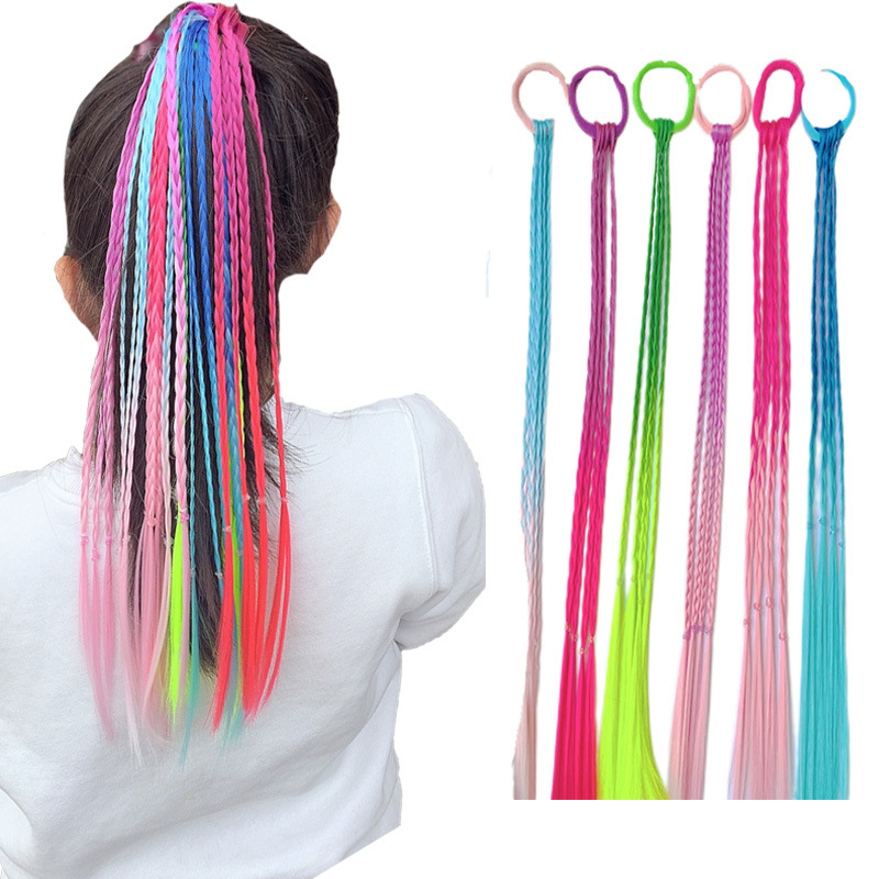 Fashion Gradient Color Chemical Fiber Hair Tie display picture 1