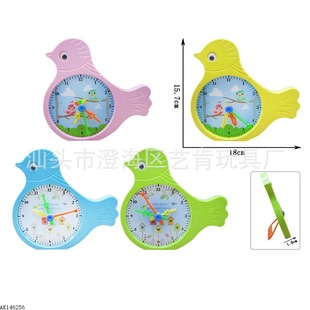Cartoon bird clock teaching aids student early childhood education hour learning device small clock awareness time teaching aids