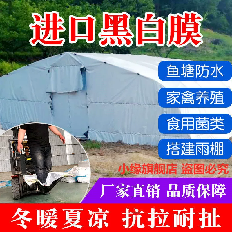 Импортированная черно-белая пленка для утолщения аквакультуры теплицы черно-белая пленка отражающие теплоизоляционные пленки солнцезащитный крем пластиковая ткань съедобный гриб зеленая белая пленка
