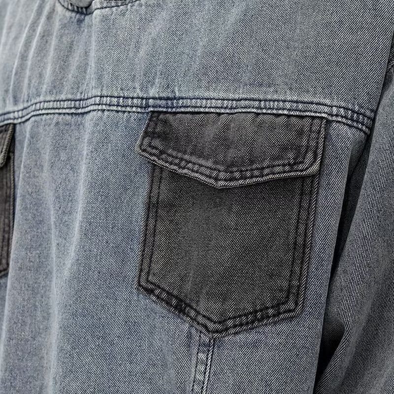 Sudadera con capucha de mezclilla vintage para hombre_voghion.com