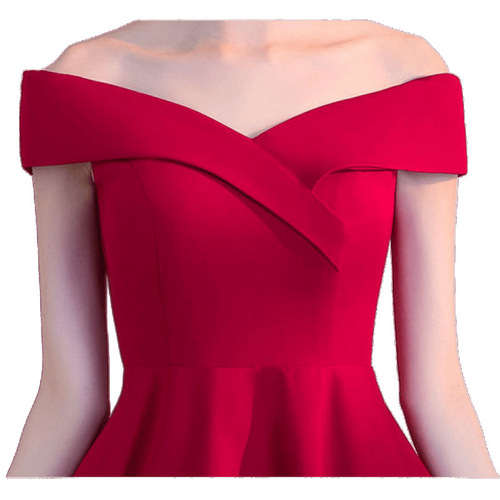 Red wedding dress for brides can be worn as evening dresses 2025 new high-end elegant dress 