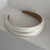 Beige glossy headband
