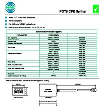 F0306DG-V  ADSL SPLITTER 语音分离器