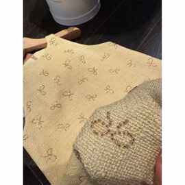 重工蝴蝶结串珠法式名媛无袖背心编织小香风连衣裙女夏季图片黄