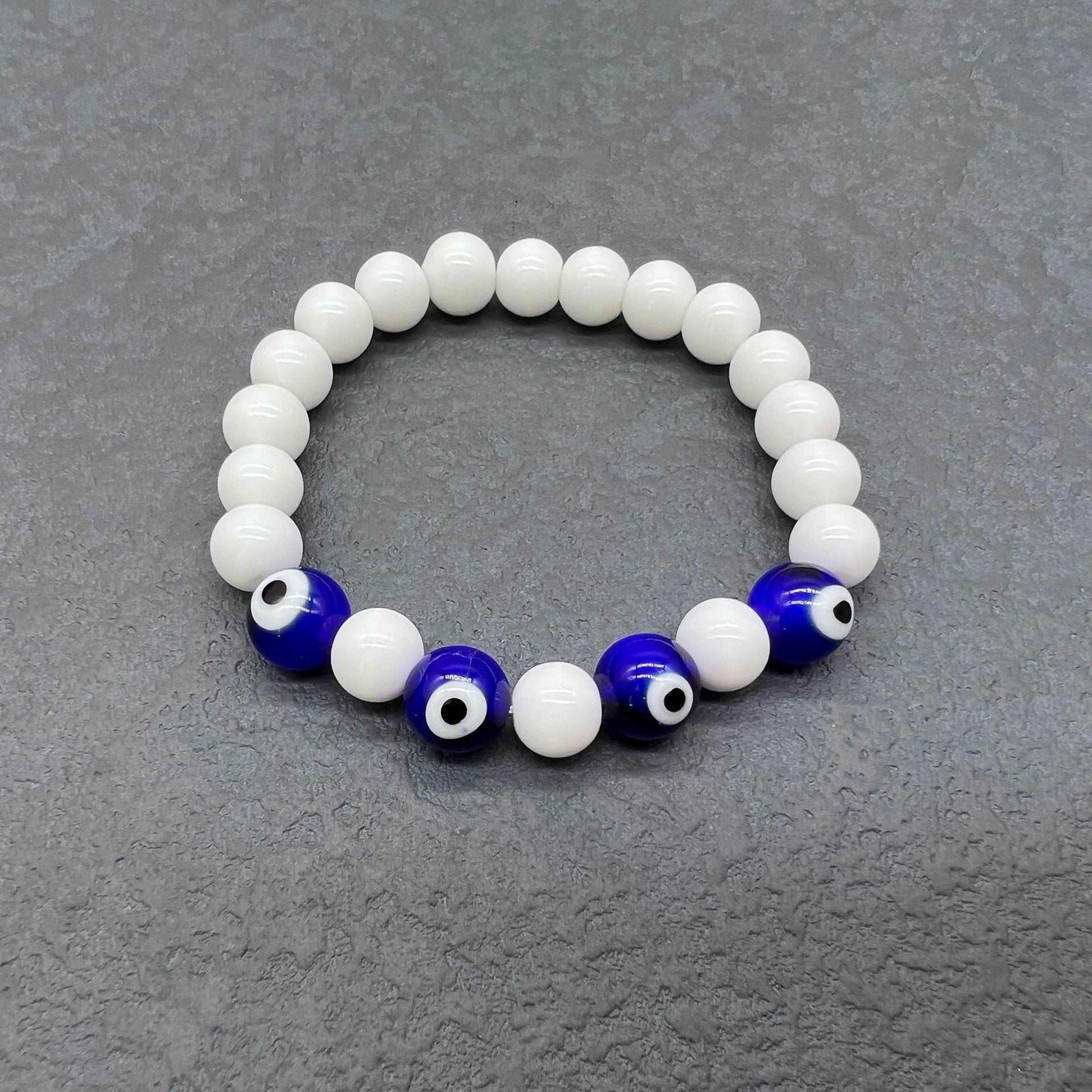 Fashion Devilu0027S Eye Resin Pearl Handmade Unisex Bracelets 1 Piece