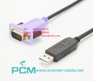 Serial port RS232 to USB HID keyboard conversion cable RS232 serial port cable USB to DB9 data extension cable