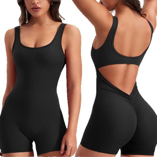 Factory-direct 2025 spring/summer European and American style casual base layer top for women—slim-fit solid-color one-piece bodysuit for outerwear.