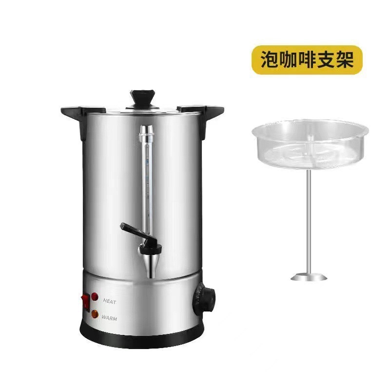 意創コーヒー桶pcフィルター二重電熱湯桶商用ミルクティーカフェ304ステンレス保温桶|undefined