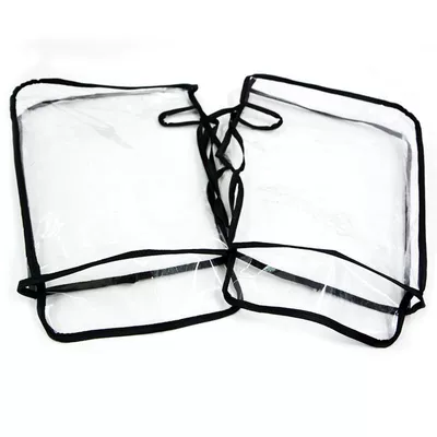 Large Floral Motorcycle Gloves, Motorcycle Handle Cover - transparent-rain-cover-straddle-style-excluding-flower-handle-cover
