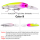 10 Colors Floating Jerkbaits Lures Hard Plastic Minnow Baits Fresh Water Bass Swimbait Tackle Gear