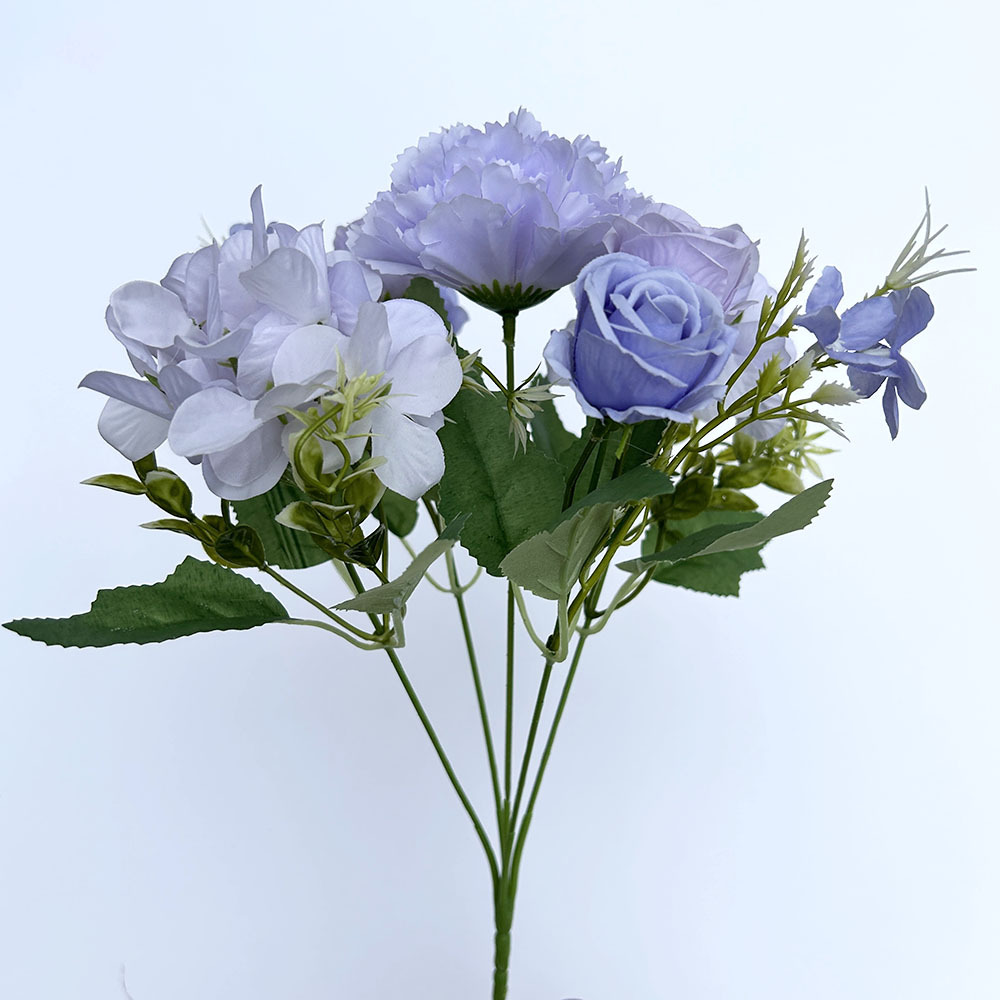Fiore artificiale garofano combinazione fiore casa tavolo piccolo fiore rosa morbido ortensia nordica_voghion.com