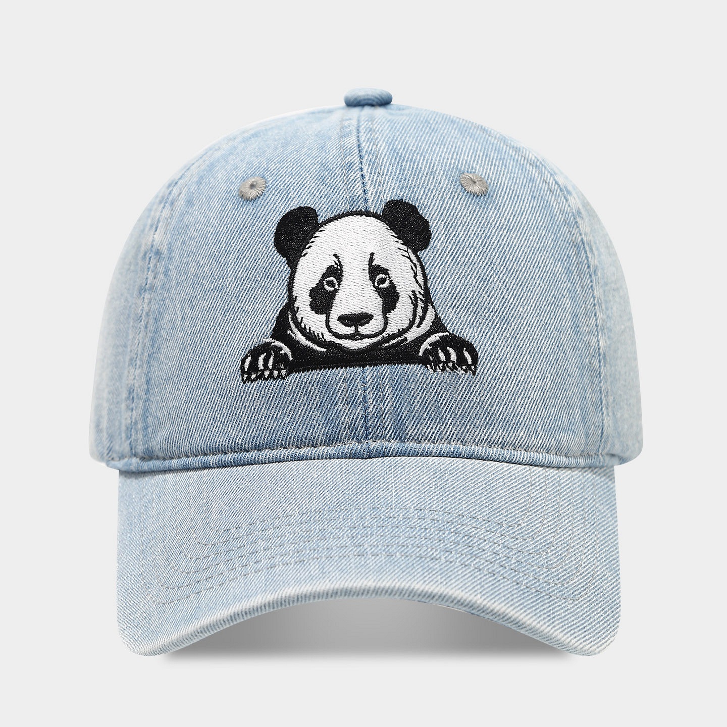 Art japonés panda gigante bordado vaquero sombrero de lengua de pato mujer moda coreana casualidad sombrero de béisbol suave sombrero de hombre sombrero deportivo