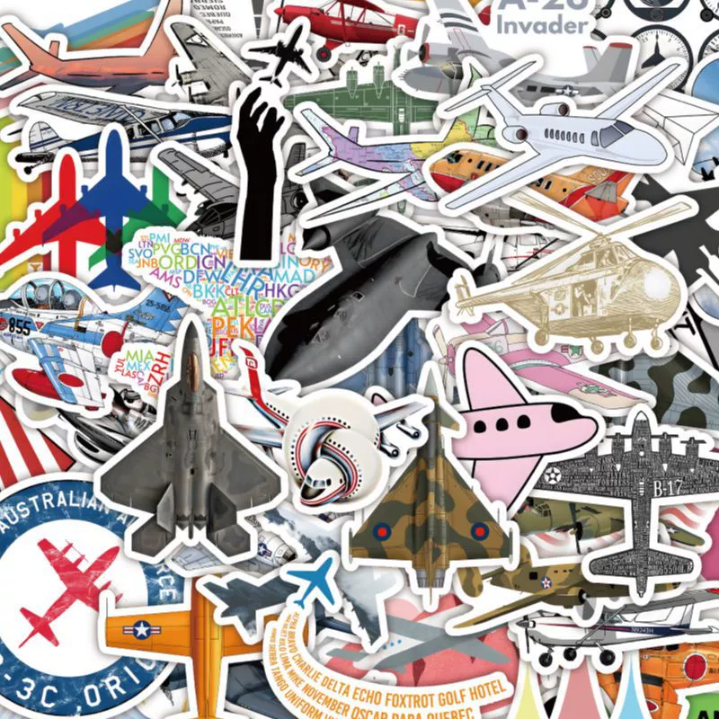 Супер экономичный 100 мультяшных классных красивых наклеек самолета ins ветер высокий цвет декоративные заметки для чехла для телефона
