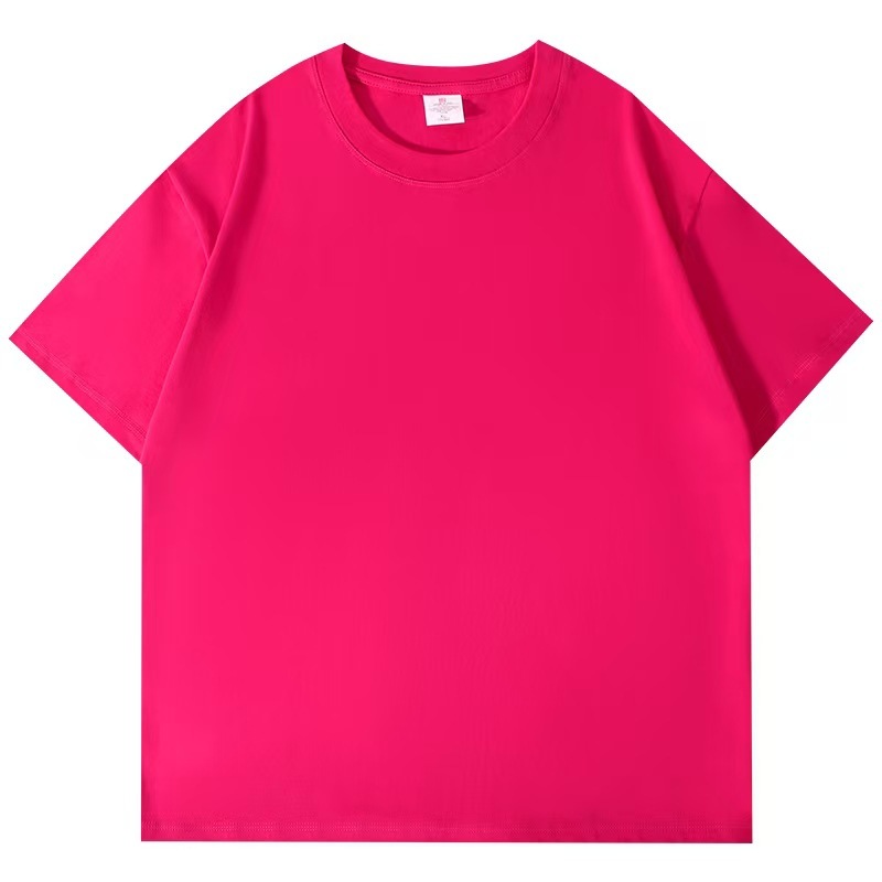 2025 春夏新作通気性クール Tシャツ高密度ニット高重量半袖ヘビーコットン無地イン|undefined