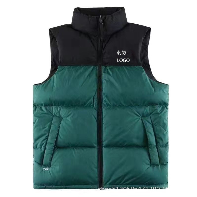 莆田北家北脸1996羽绒服马甲男女同款美版TNF700蓬刺绣冬保暖背心|undefined