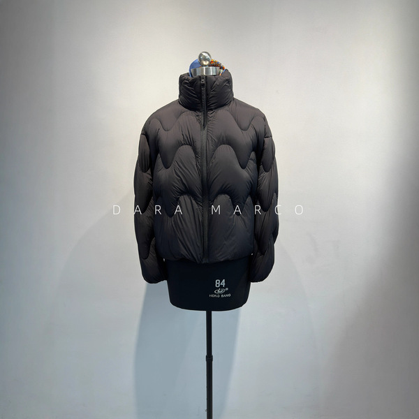 Velvet demi-season down jacket