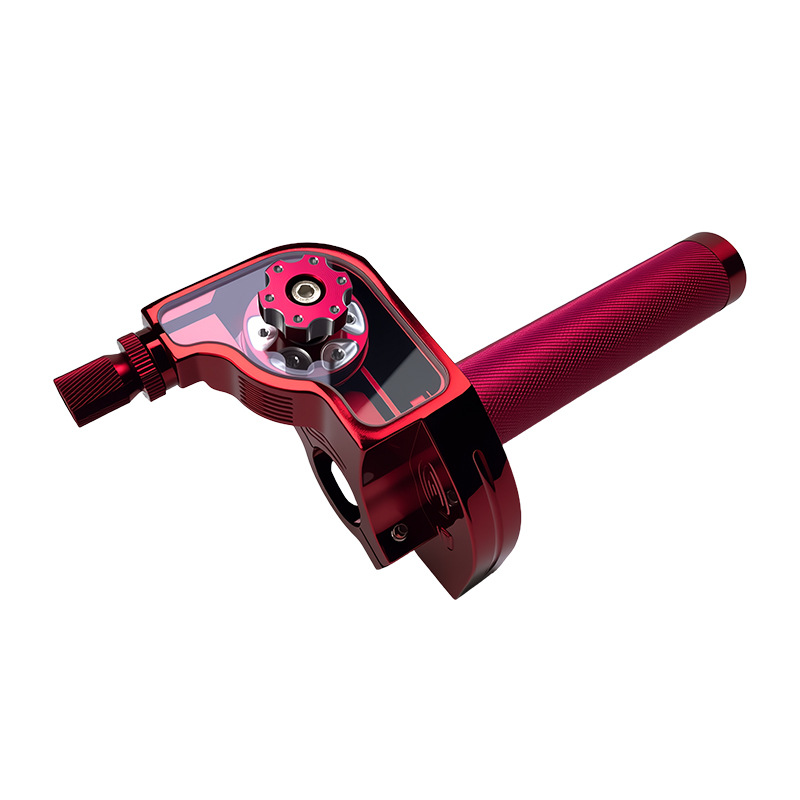 Accesorios de motocicleta modificados transfronterizos gran tornillo de aceite motor eléctrico manija del acelerador CNC Gatlin manija conjunto de manija giratoria