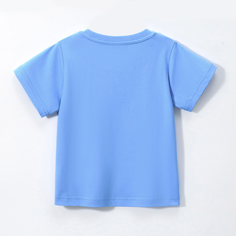 JOJO BEBE marca europea y americana ropa para niños verano nuevos niños camiseta algodón de dibujos animados cuello redondo manga corta camiseta para niños