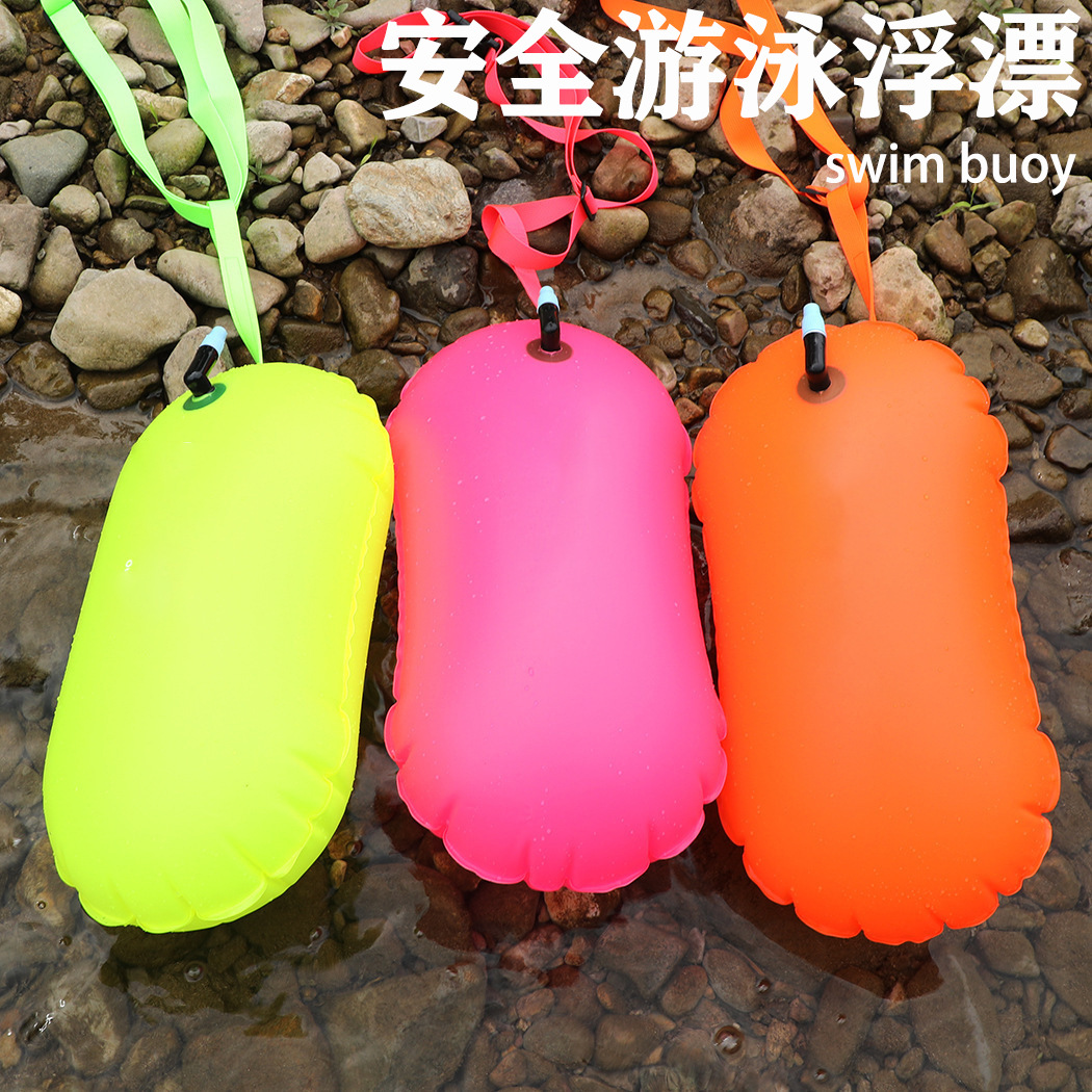 Swimming Float Follower Printable Logo Single Air Bag Easy Inflatable Outdoor Buoy Professional Life-Saving Swim Buoy