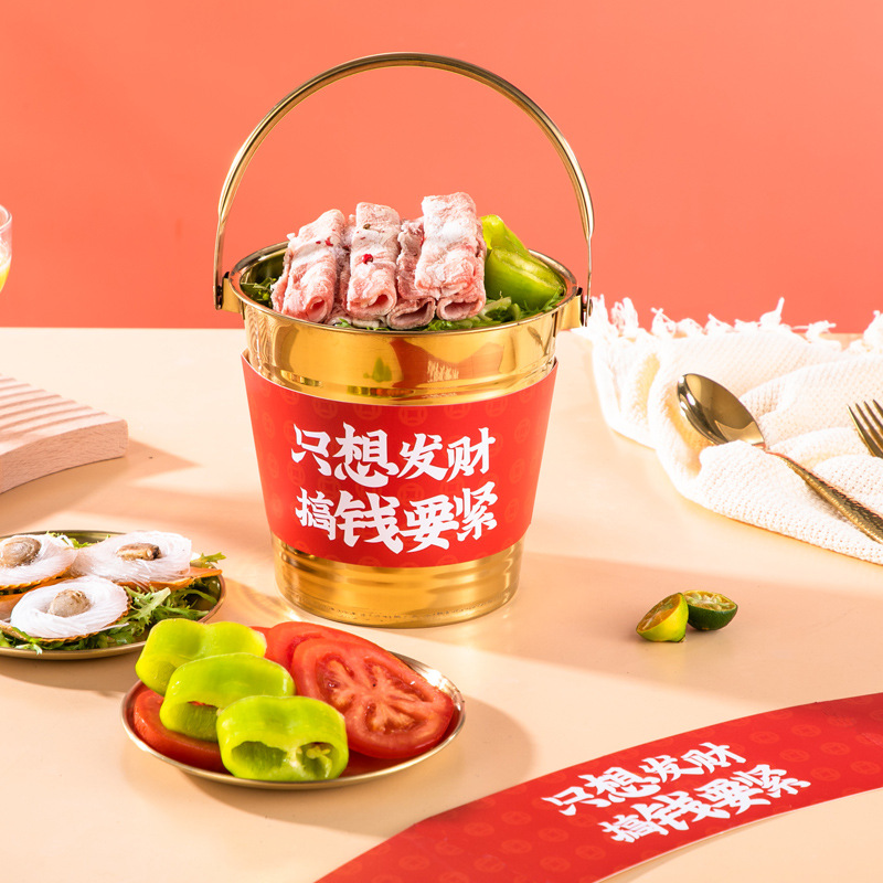 Barril de riqueza de 16 cm + (5 cubiertas de tarjetas de riqueza) ☆