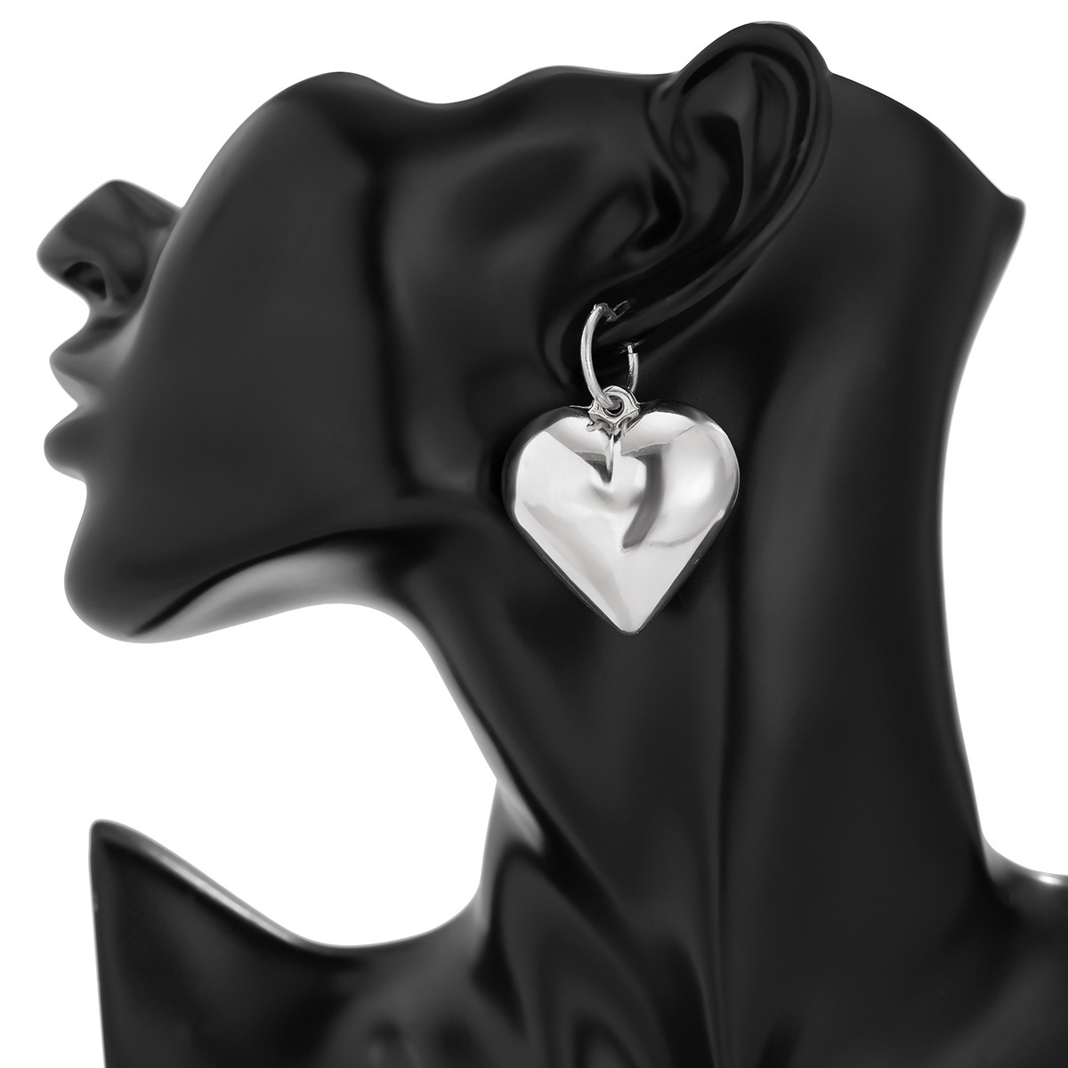 77g Weight Jewelry Set Classification 1 Piece, 1 Pair Quantity Banquet, Tea Party Occasion CCB Material Heart Shape Pattern Women's Gender Plating Design Simple Style Style Simple Style Heart Shape CCB Plating Women's Jewelry Set 7