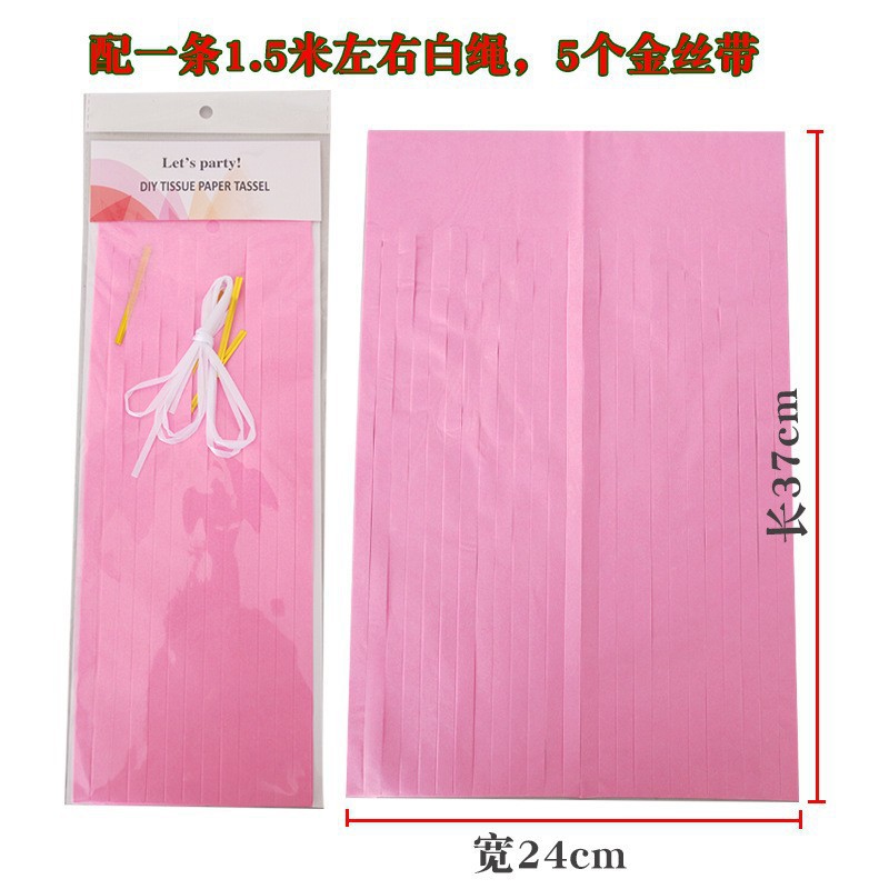 Fijación de papel al por mayor 5 / paquete de cinta de color tirar de flores decoración de la habitación de bodas suministros de fiesta europeos y estadounidenses