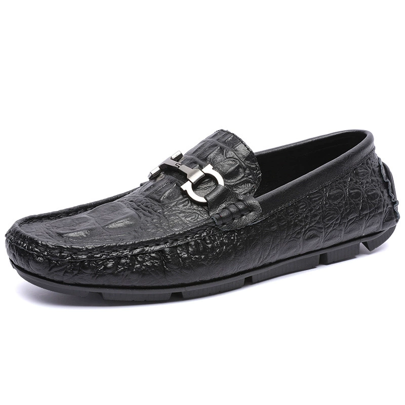 Мужские туфли 7766 Doudou Shoes Driving Shoes Весенний комплект Цветочные Крустированные корона круиз кожаные плоские ленты Легкие кожаные повседневные туфли