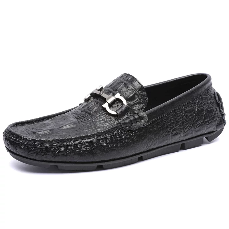 Мужские туфли 7766 Doudou Shoes Driving Shoes Весенний комплект Цветочные Крустированные корона круиз кожаные плоские ленты Легкие кожаные повседневные туфли