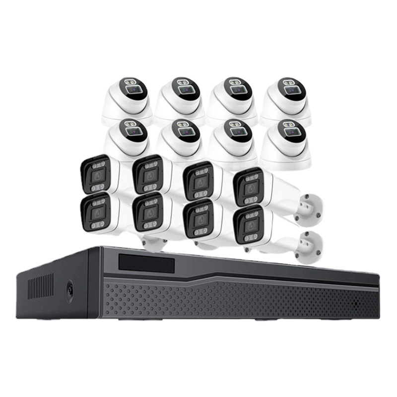 A todo color de visión nocturna con audio POE red Cable Alimentación traje vigilancia CCTV NVR HD Cámara al por mayor