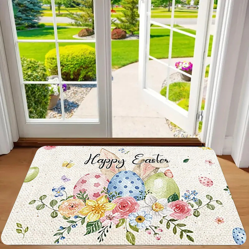 Alfombra de franela estampada, estilo playa, antideslizante, resistente a la suciedad, resistente al desgaste, alfombra para la entrada, dropshipping transfronterizo Y2.