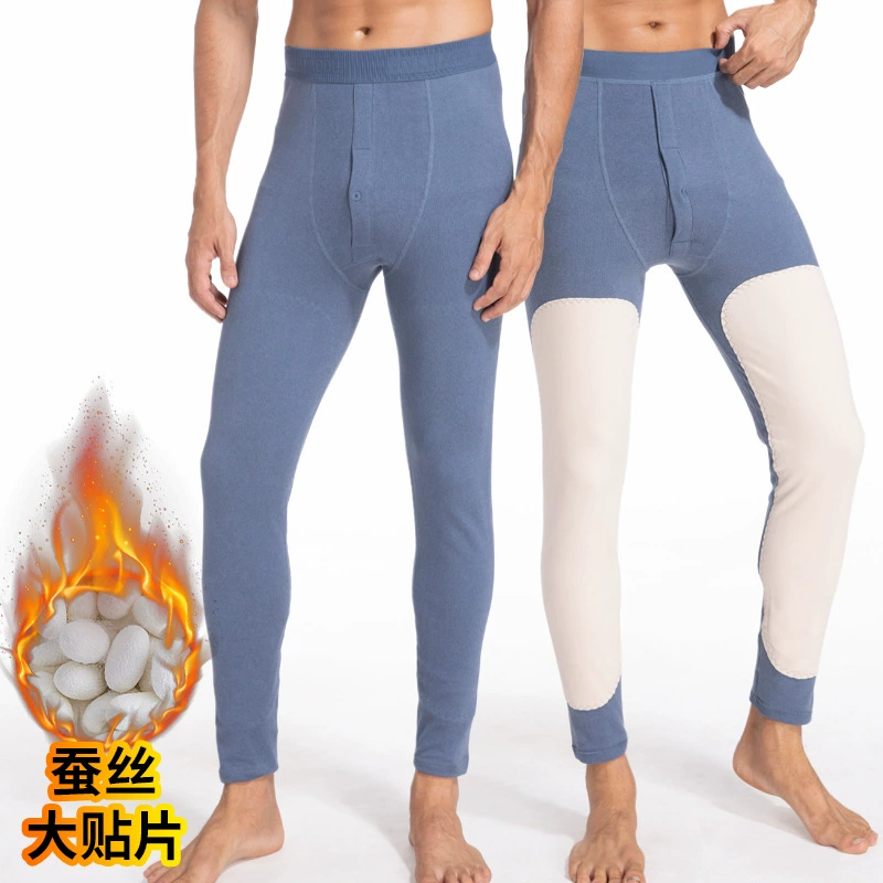 Осенне-зимние шелковые наколенники, теплые брюки больших размеров, мужские утолщенные облегающие леггинсы на флисовой подкладке, брюки-шипы, осенние брюки с высокой талией, мужские