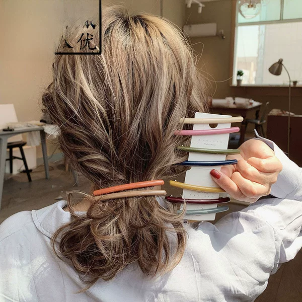 Explosive Spring Clip Ultra Low Price Stall Price Hairpin Hair Accessories Back Head Simple Broken Hairpin Korean Headwear Clip