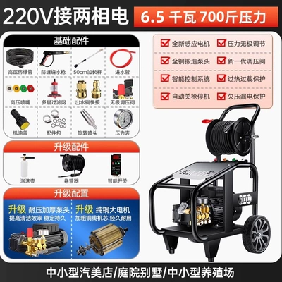 Rust Removal Water Gun — Car washing machine - standard-65kw220vpressure-350kg-reelimported-mx-pump