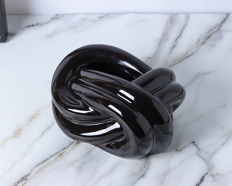 Knot Ceramic Tissue Box - Functional Art