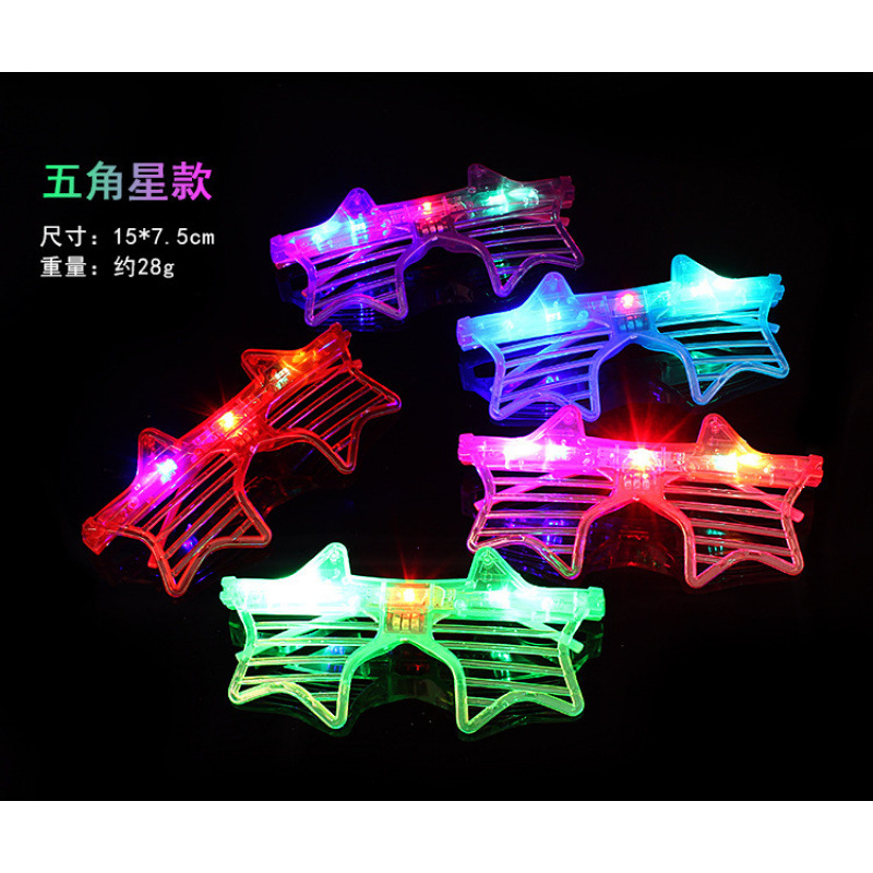 Obturas luminosas gafas LED parpadeo obturas bar accesorios hojas gafas de luz fría atmósfera juguetes al por mayor