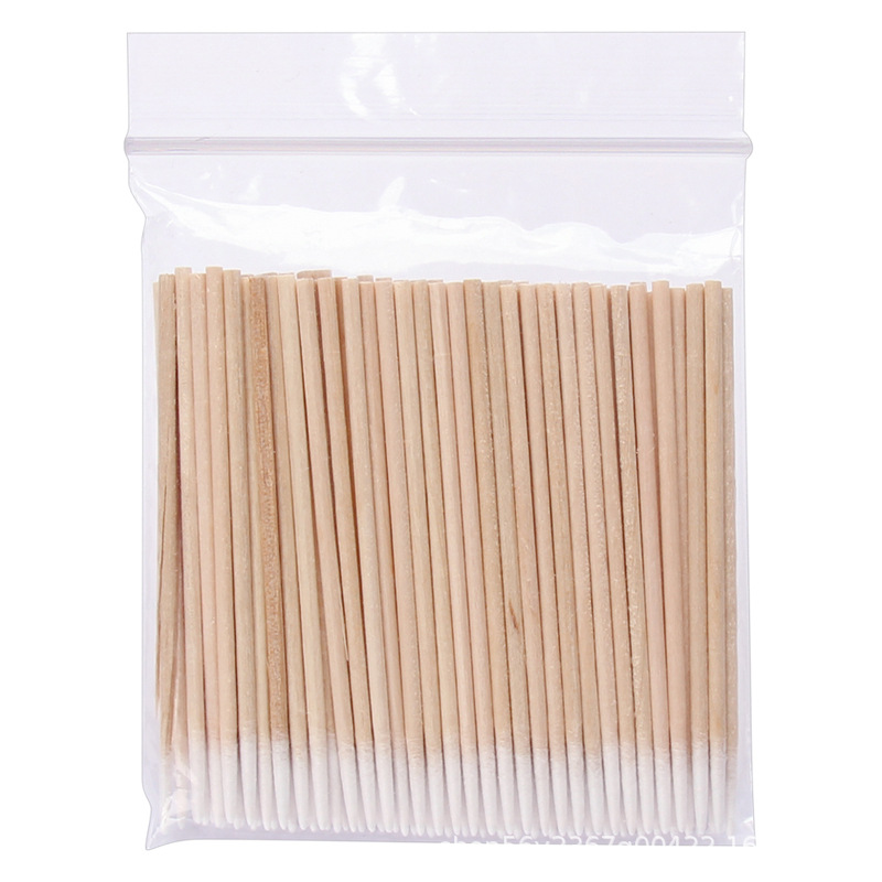 Tatuaje bordado suministros salón de belleza especial boca puntiaguda pequeña punta hisopo de algodón pintura ceja delineador de ojos desechable ceja tatuaje palillo hisopo de algodón