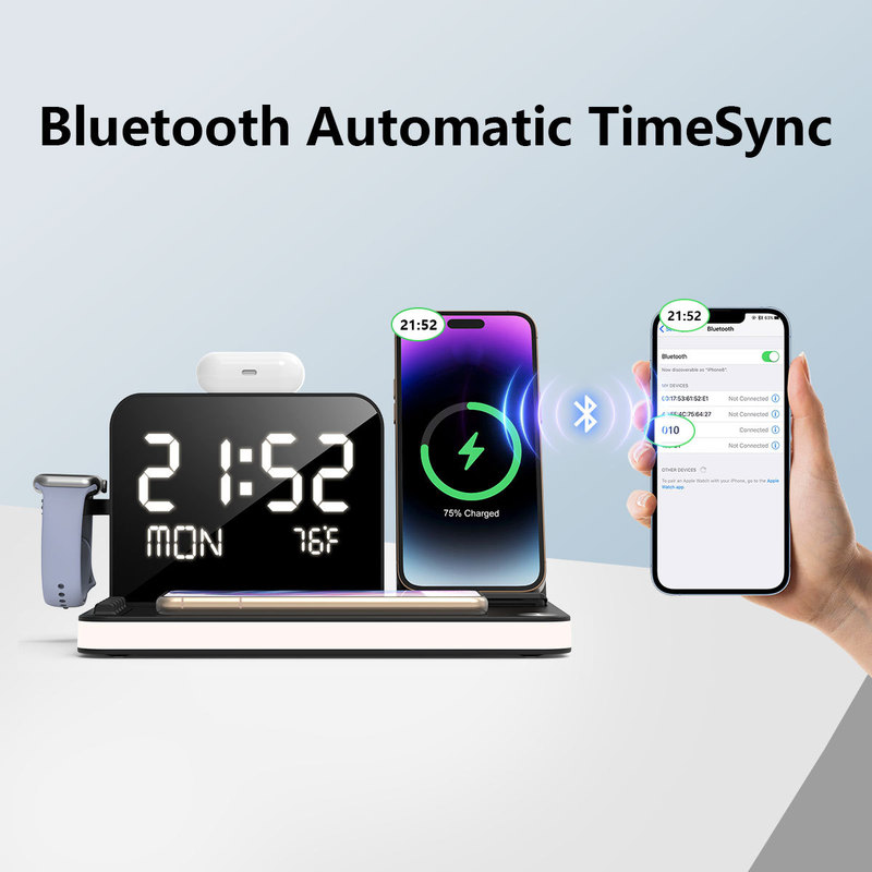 [Ace Wireless Charging Same Model] Dual Phone 7-in-1 Wireless Charging Dock for Watch, Airpods, and Headphones
