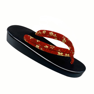 Japanese traditional wind COS clip-on round head slippers women's clogs kimono bathrobe accessories flip-flops factory direct sales