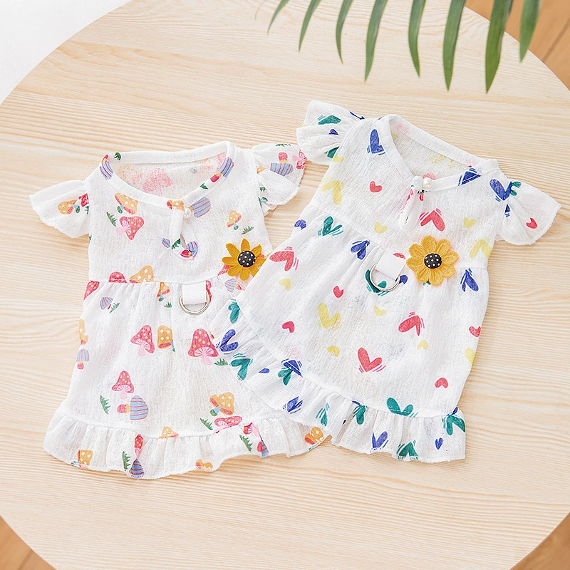 Одежда для домашних животных Летняя буксировка грибов